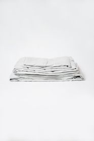 Omne Sleep 4-Piece Pewter Brushed Microfiber King Hypoallergenic Sheet Set