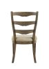 ACME Parfield Side Chair (Set-2), Fabric & Weathered Oak Finish DN01808