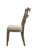 ACME Parfield Side Chair (Set-2), Fabric & Weathered Oak Finish DN01808