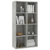 Book Cabinet/Sideboard Concrete Gray 26"x11.8"x51.2" Engineered Wood