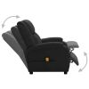 Massage Chair Black Faux Leather