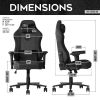 Techni Sport TSF65C Fabric Memory Foam Gaming Chair ‚Äì Black