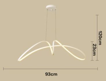 Dining Room Chandelier Led Table Bar (Option: White 93CM warm light)