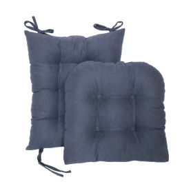 Rocking Chair Cushion 2-piece Set Rocking Chair (Option: Dark Gray-43x43x10cm)