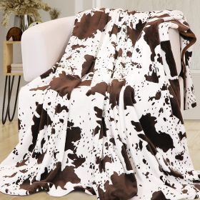 Cow Printing Blanket Digital Flannel (Option: Style 6-75X100)