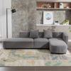 L-Shaped Sectional Luxury Modern Style Living Room Upholstery Sofa