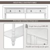 Console Table Sofa Table for Entryway with Drawers and Long Shelf Rectangular