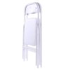 White/Black Plastic Folding Chair for Wedding Commercial Events Stackable Folding Chairs with Padded Cushion Seat