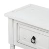 Console Table Sofa Table for Entryway with Drawers and Long Shelf Rectangular