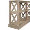 Console Table with 3-Tier Open Storage Spaces and 'X' Legs, Narrow Sofa Entry Table for Living Room, Entryway and Hallway