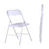 White/Black Plastic Folding Chair for Wedding Commercial Events Stackable Folding Chairs with Padded Cushion Seat