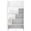 Twin over Twin Bunk Bed with Trundle and Storage