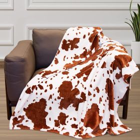 Cow Printing Blanket Digital Flannel (Option: Style 3-130x150)