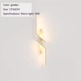 Modern Minimalist Strip Wall Lamp (Option: Gold 60cm-Three Colors)