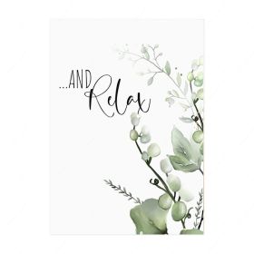 Selling Plant Leaves English Poster Modern Sofa Background Wall Decoration Hanging Painting (Option: LY431 2-21X30cm)