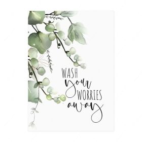 Selling Plant Leaves English Poster Modern Sofa Background Wall Decoration Hanging Painting (Option: LY431 1-30X40cm)